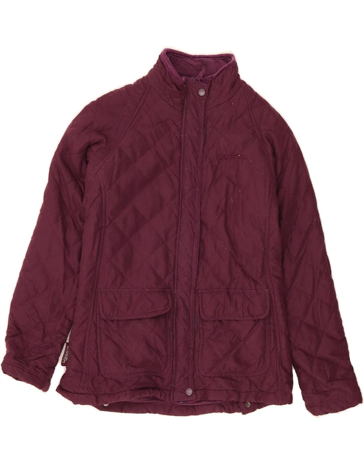 MOUNTAIN WAREHOUSE Womens Quilted Jacket UK 8 Small  Burgundy Polyester Vintage Mountain Warehouse and Second-Hand Mountain Warehouse from Messina Hembry 