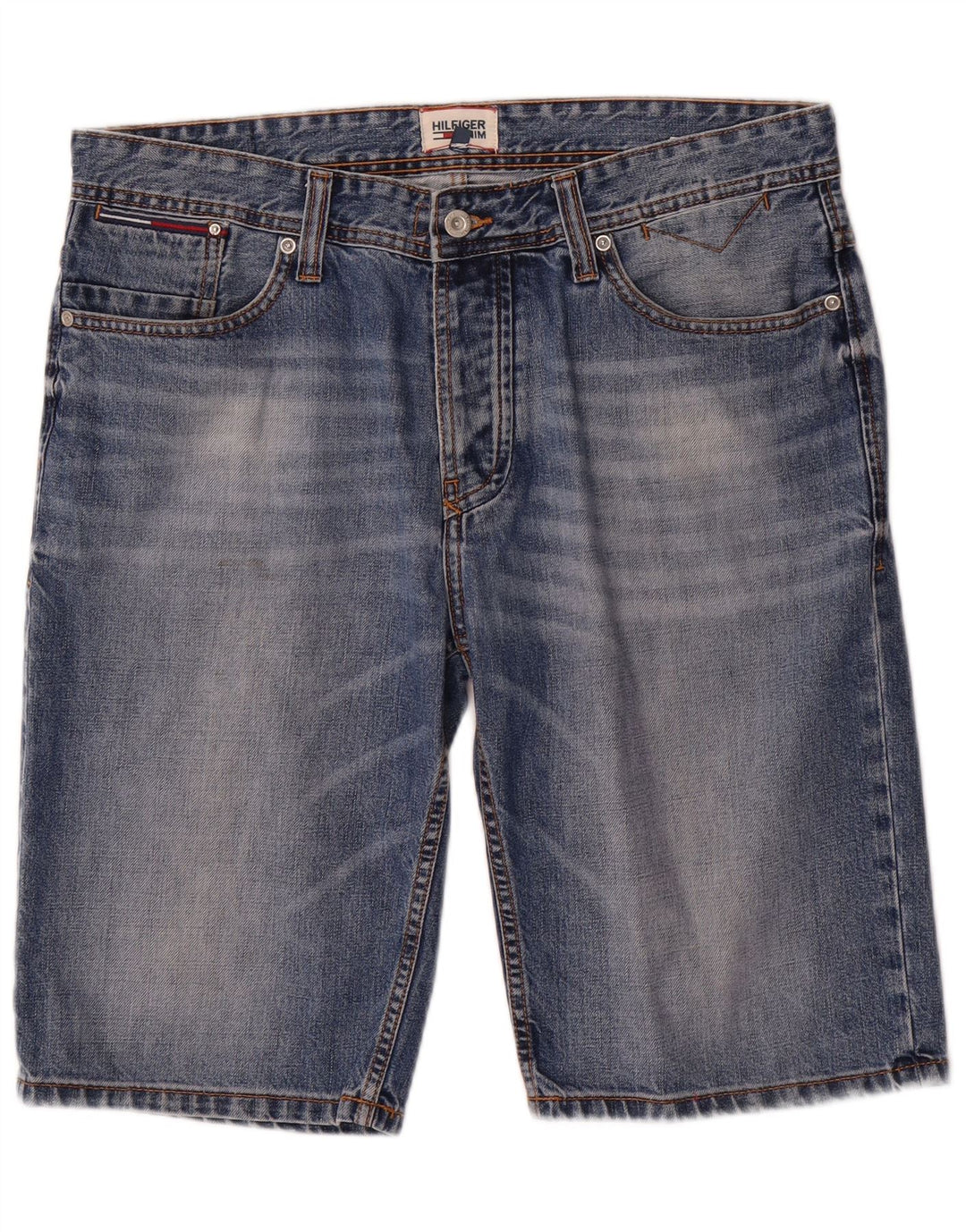 Męskie spodenki jeansowe TOMMY HILFIGER W34, duże, niebieskie, bawełniane