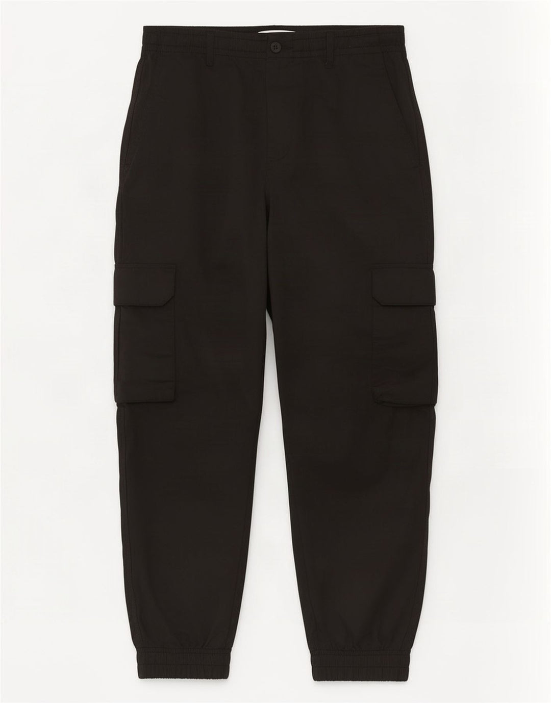 Męskie spodnie cargo Zara Crop Joggers Medium W31 L25 Czarny poliester