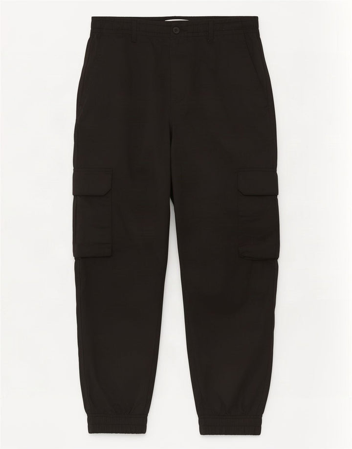 Męskie spodnie cargo Zara Crop Joggers Medium W31 L25 Czarny poliester