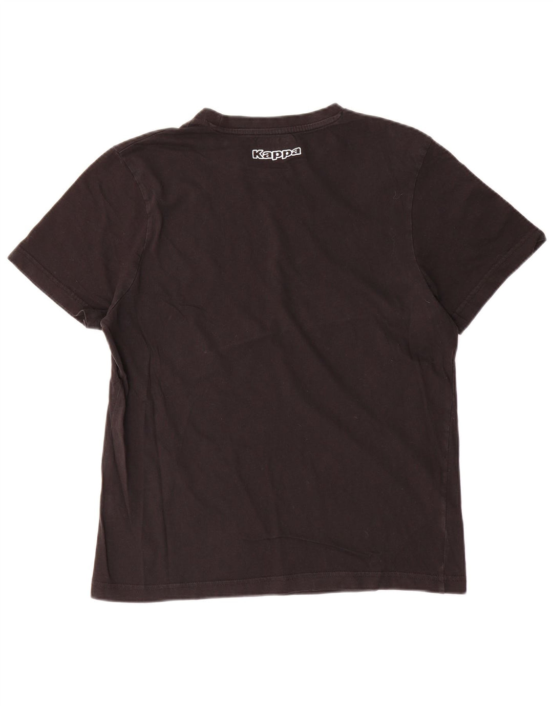Męski T-shirt z grafiką Kappa, duży, czarny, bawełniany