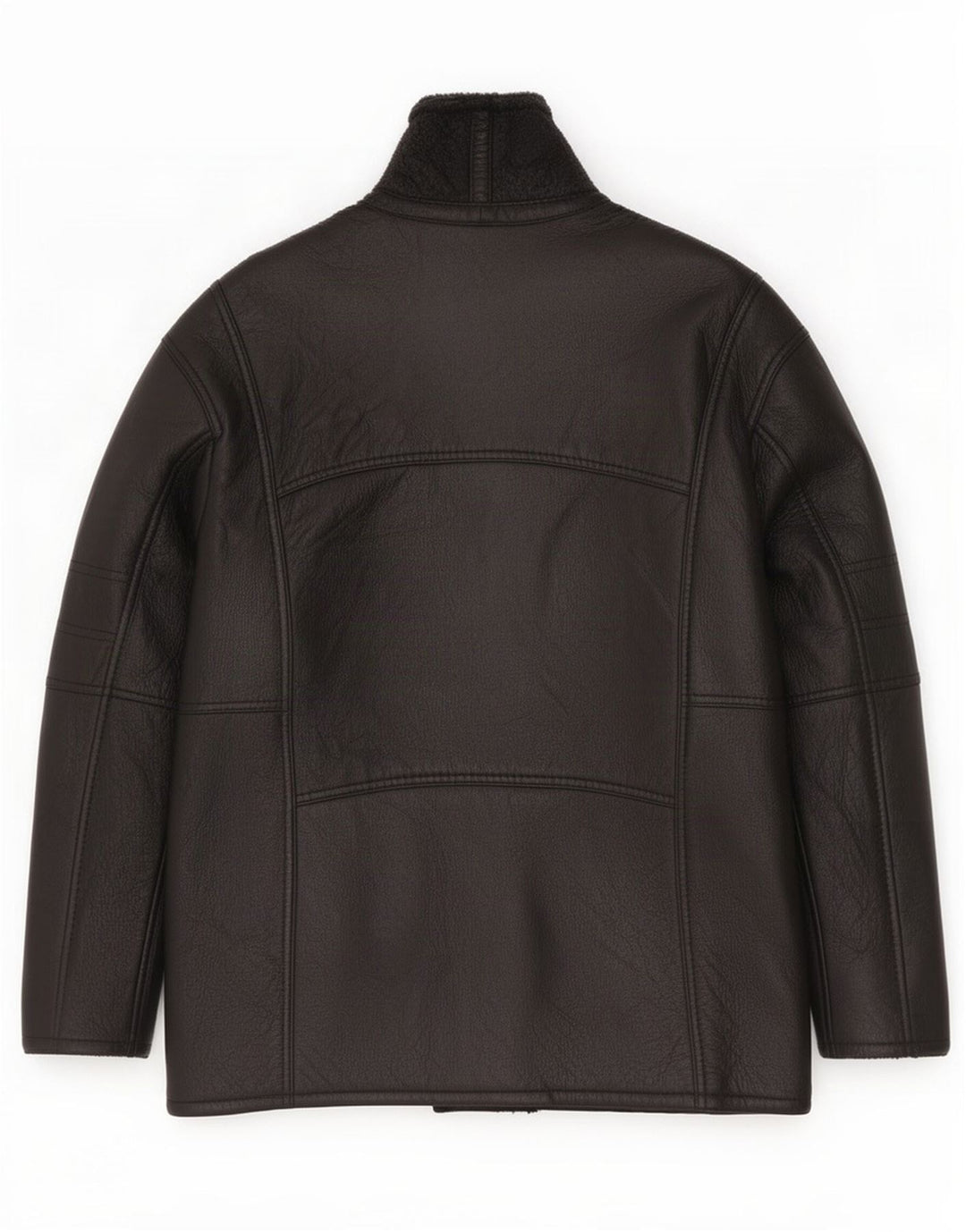 Vintage męska kurtka shearling IT 50 duża czarna