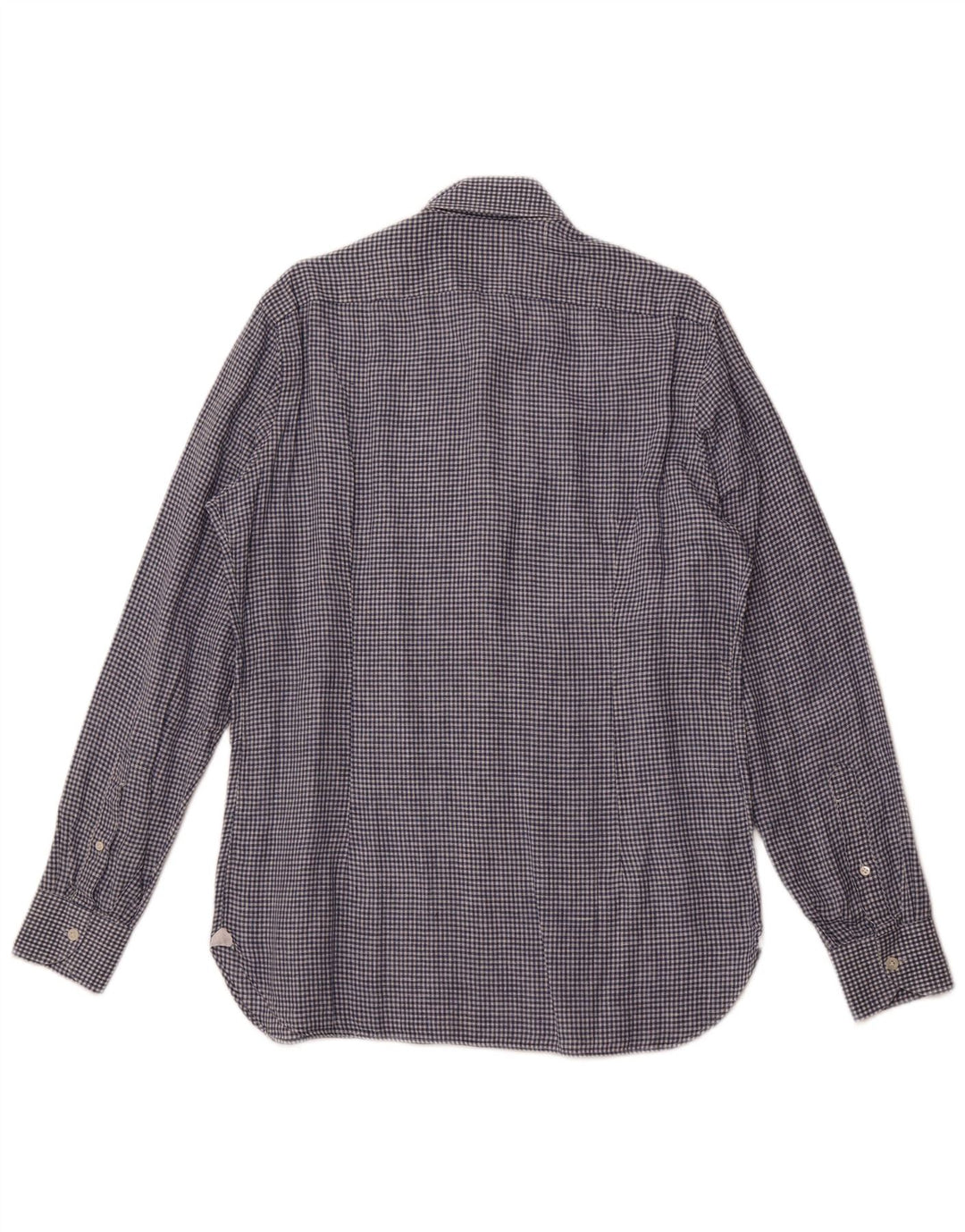 Koszula męska BORRELLI Rozmiar 40 15 3/4 Średnio niebieska bawełniana kratka