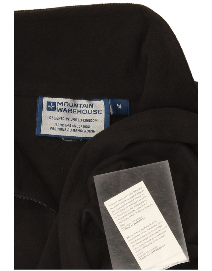 Damski sweter polarowy Mountain Warehouse z zamkiem błyskawicznym UK 14, średni czarny