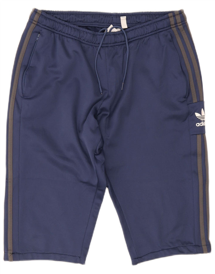 Męskie spodenki sportowe Adidas, duże, granatowe, z poliestru