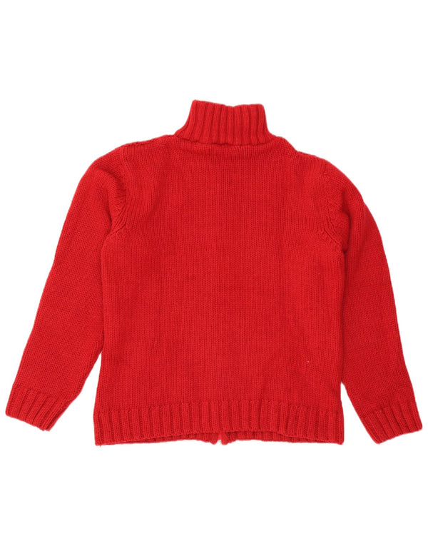 Sweter damski Onyx Cardigan UK 14, duży, czerwony akryl