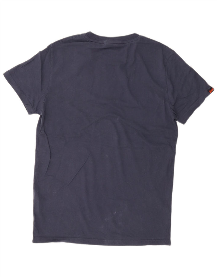T-shirt męski Superdry, średni, granatowy, bawełniany