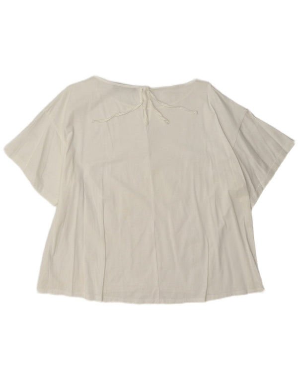 Damska bluzka weekendowa Max Mara Top UK 18 XL Biała