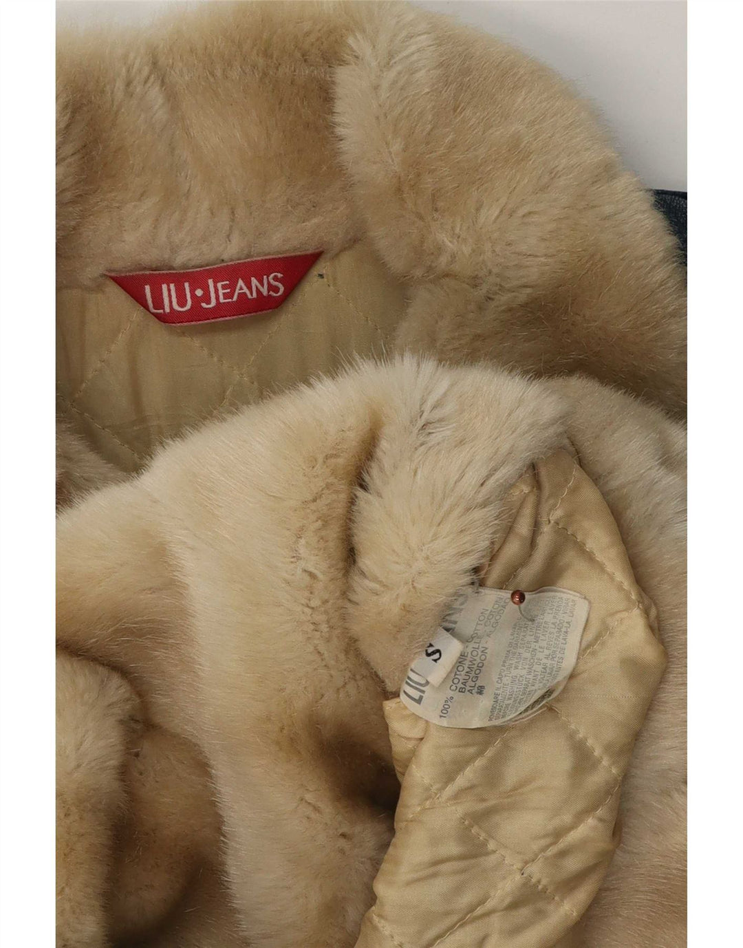 Damska kurtka dżinsowa Liu Jo Sherpa UK 10, mała, niebieska bawełniana