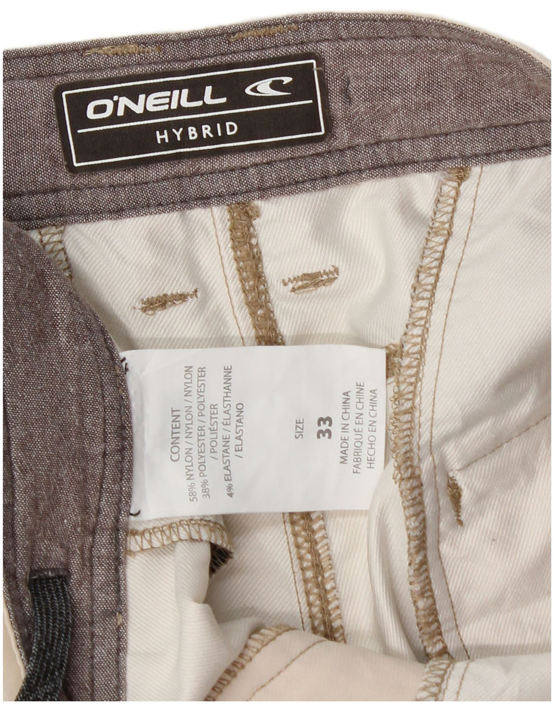 Męskie spodenki chino O'Neill W33 Medium Off White Nylon