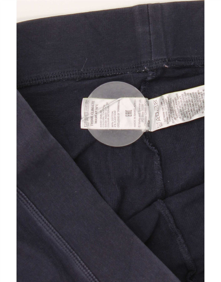Legginsy damskie Marks & Spencer UK 16, duże, granatowe, bawełniane