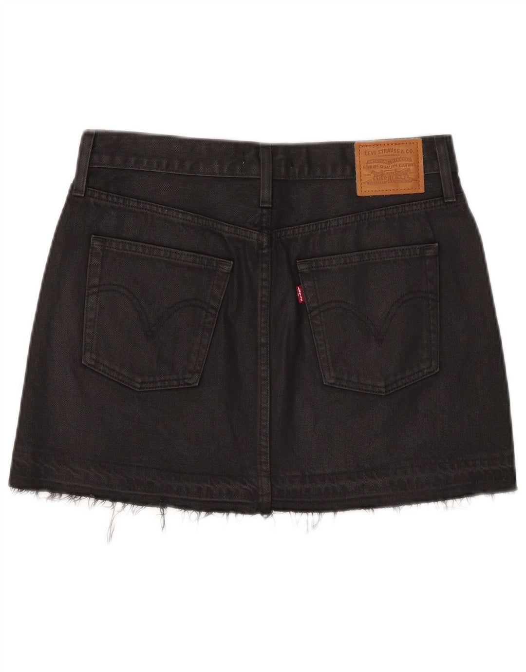 Damska mini spódniczka jeansowa Levi's W27 mała czarna bawełniana