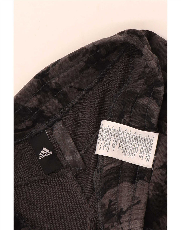 Adidas Męskie spodnie dresowe Joggery Średni szary kamuflaż bawełniany