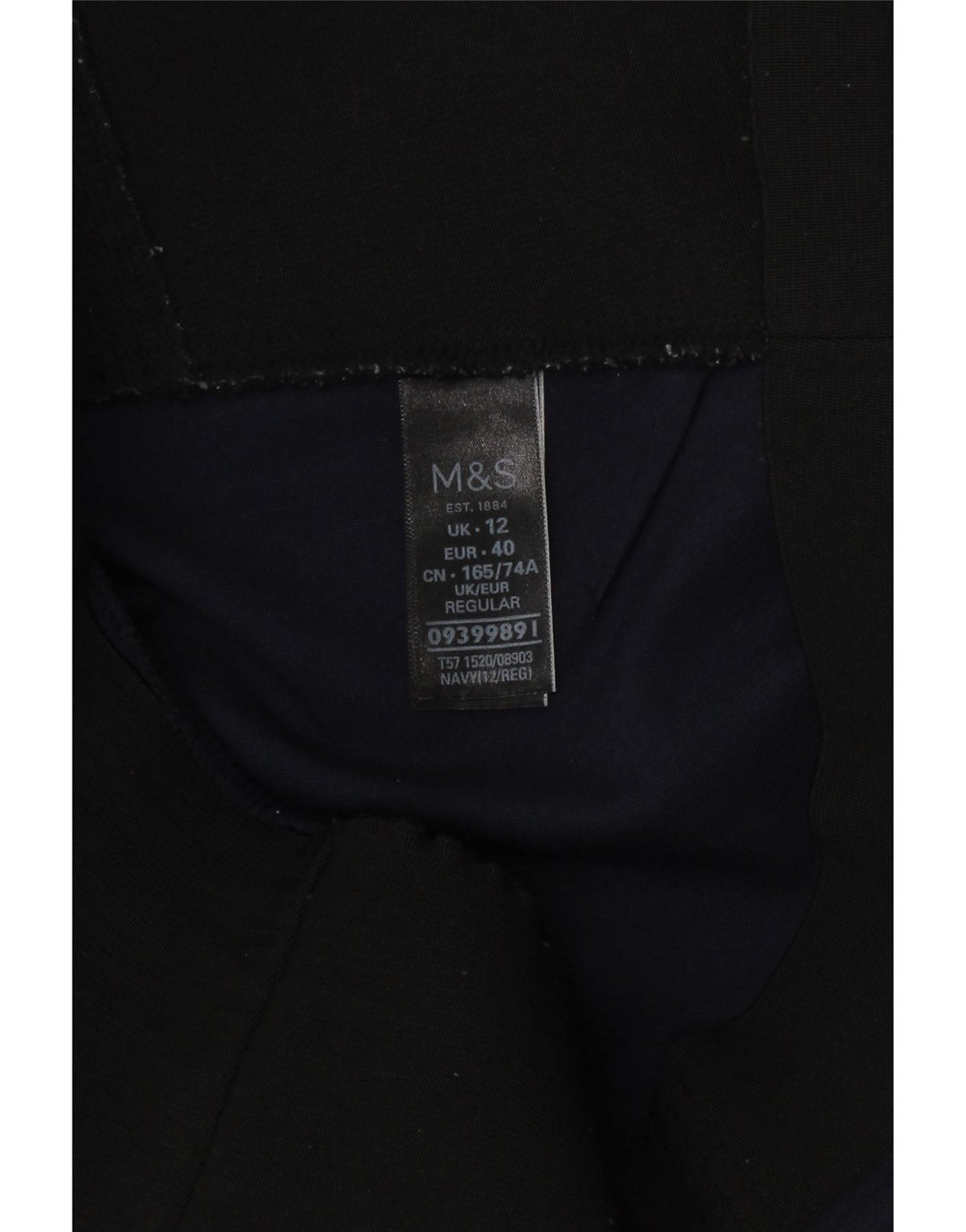 Damskie legginsy Marks & Spencer o regularnym kroju UK 12, średni granatowy wiskoza