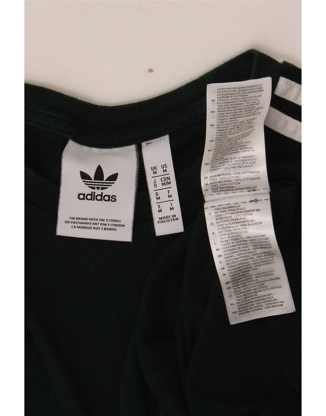 Męska koszulka Adidas z długim rękawem, średnia, zielona bawełna