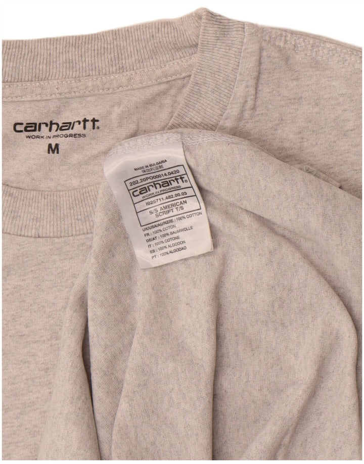 T-shirt męski Carhartt, średnioszary, bawełniany