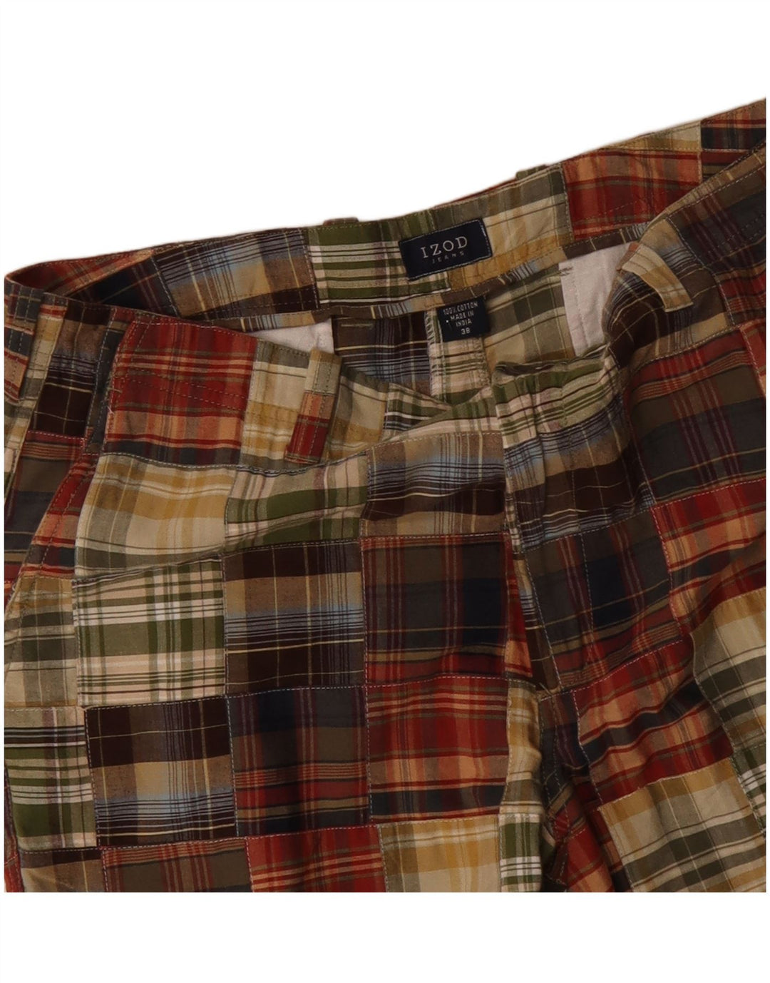 Męskie spodenki chino IZOD W38 XL Wielobarwna, patchworkowa bawełna