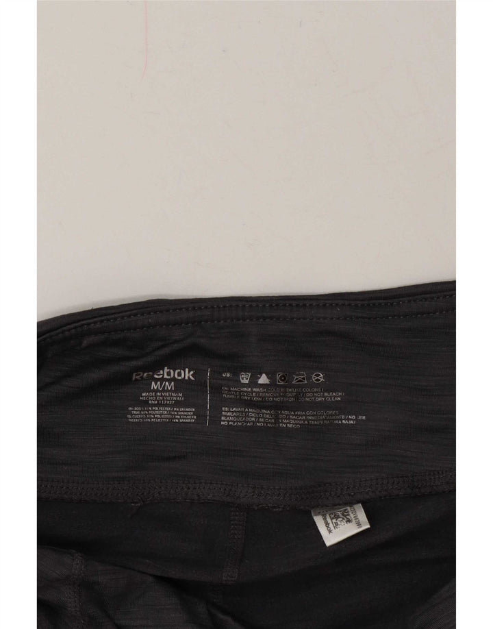Damskie legginsy Reebok UK 12, średni szary, nakrapiany poliester