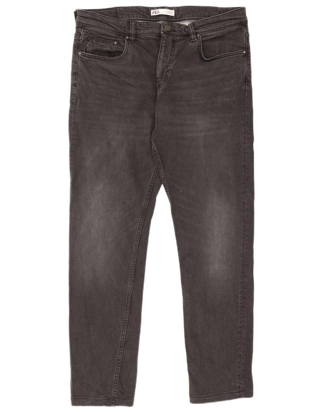 Męskie jeansy slim fit Zara EU 46 XL W36 L30 czarne