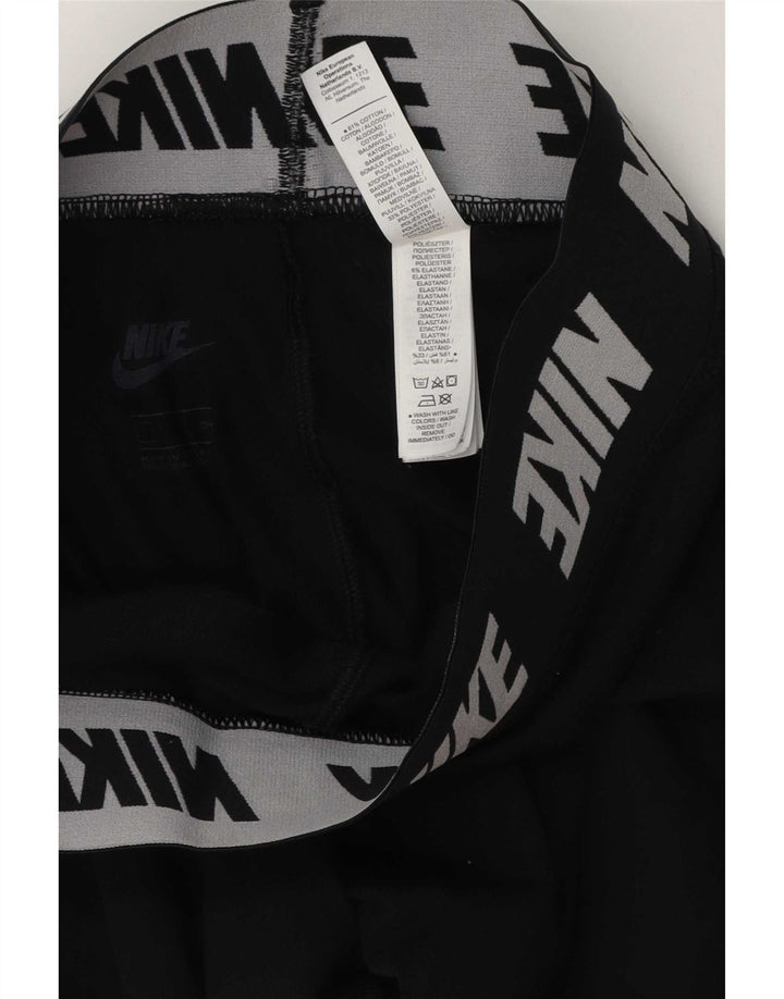 Damskie legginsy Nike Graphic UK 8, małe, czarne, bawełniane