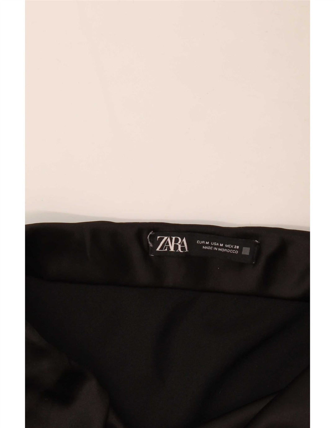 Spódnica damska Zara w kształcie litery A, średnia W30 czarna