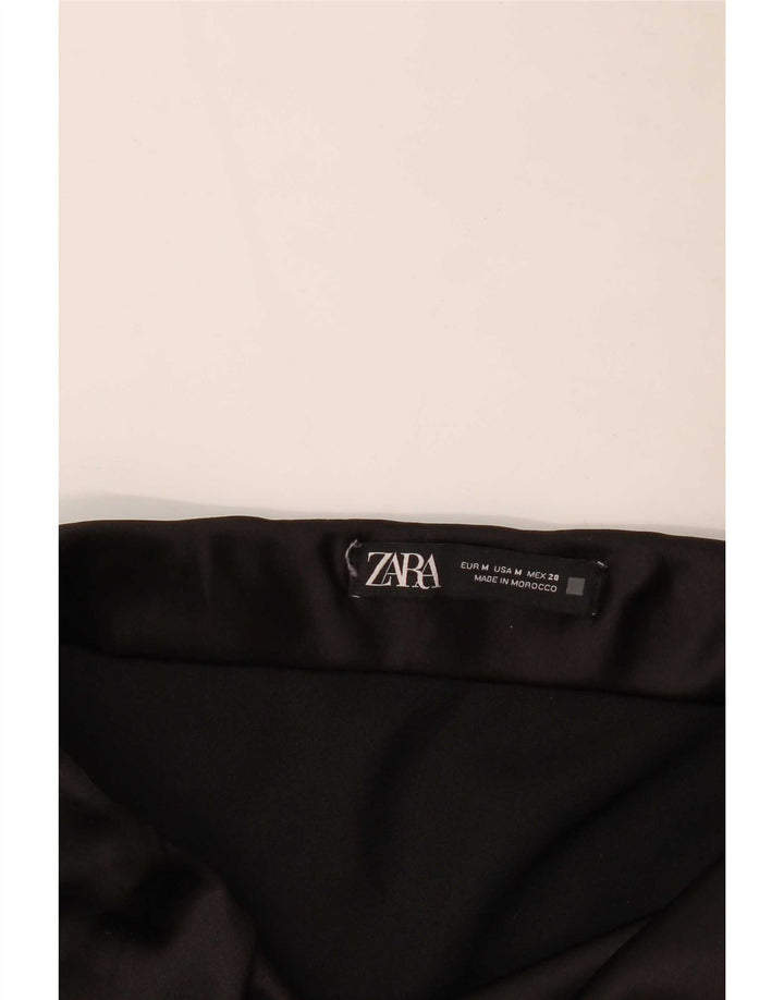 Spódnica damska Zara w kształcie litery A, średnia W30 czarna