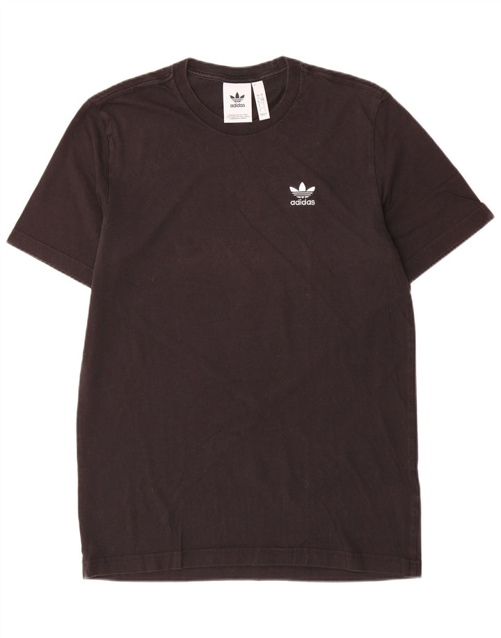Adidas Męska Koszulka Top Mała Czarna Bawełna