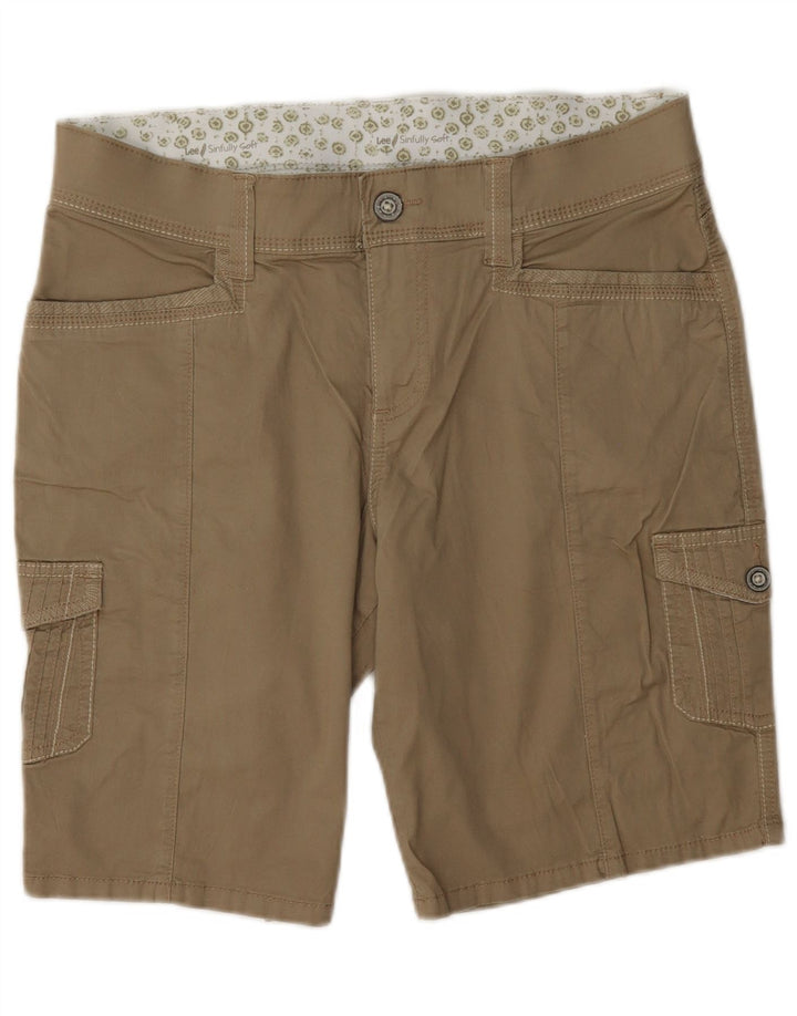 Damskie spodenki cargo Lee US 10 Large W32 beżowa bawełna