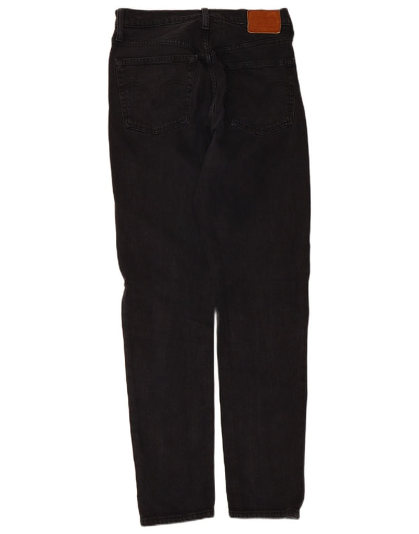 Męskie dżinsy Levi's 501 Straight W26 L30 Czarna bawełna