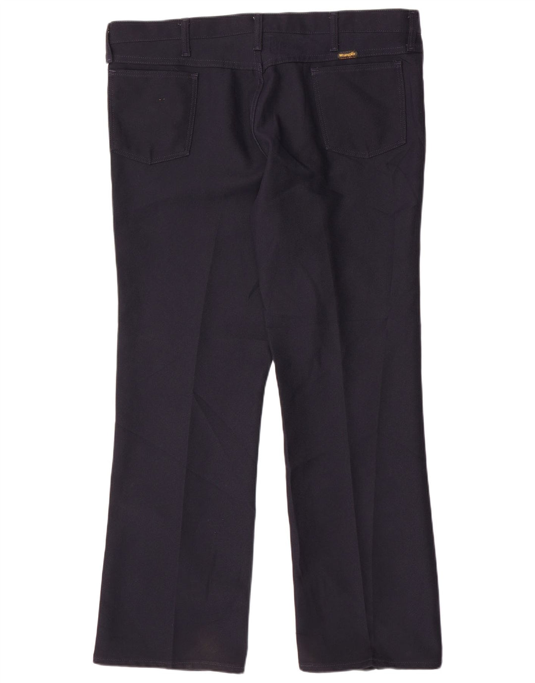 Męskie proste spodnie codzienne WRANGLER W42 L30 Granatowy poliester