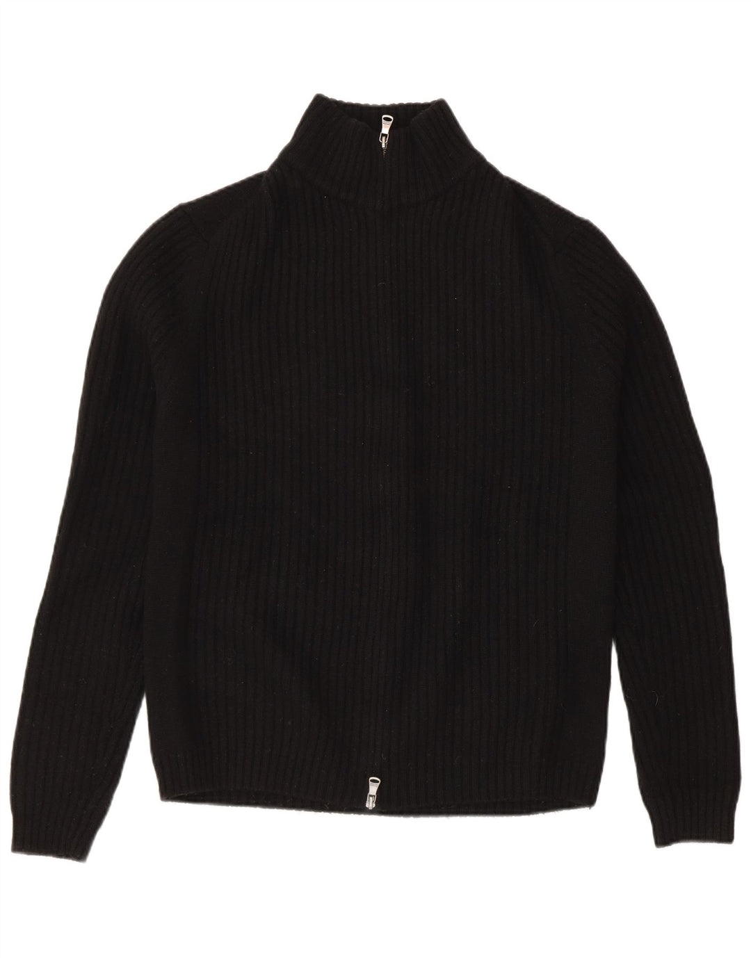 Męski sweter rozpinany Calvin Klein, duży, czarny, z wełny merynosów