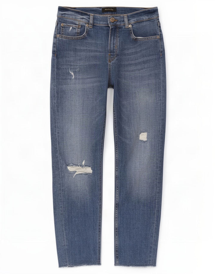 Damskie jeansy Massimo Dutti w trudnej sytuacji EU 38 Small W28 L27 Niebieskie