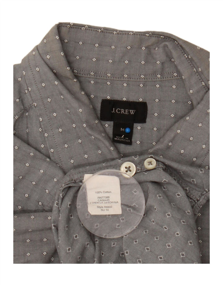 Koszula męska J. Crew Średnia szara, geometryczna bawełna