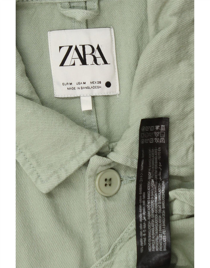 Męska kurtka użytkowa Zara UK 38, średnia, zielona bawełna