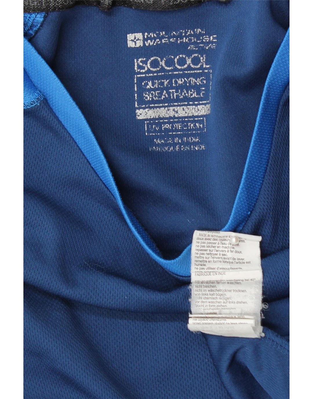 Męska koszulka T-shirt IsoCool MOUNTAIN WAREHOUSE w kolorze średnioniebieskim