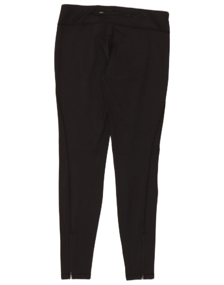 Legginsy damskie Asics UK 14, duże, czarne, sportowe z poliestru
