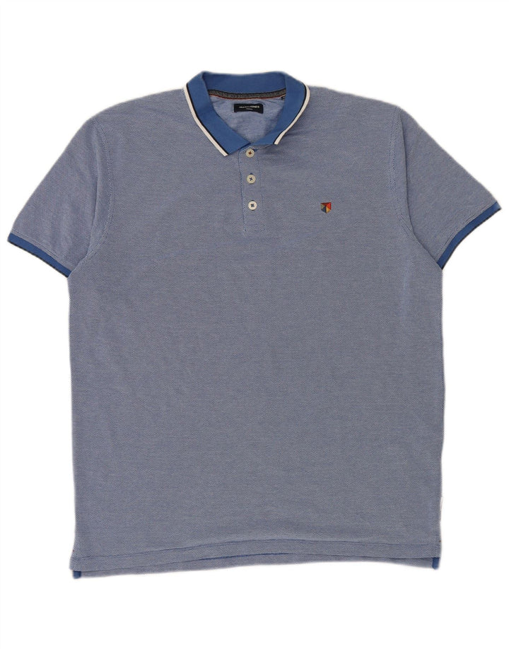 Męska koszulka polo Jack & Jones XL, niebieska, bawełniana