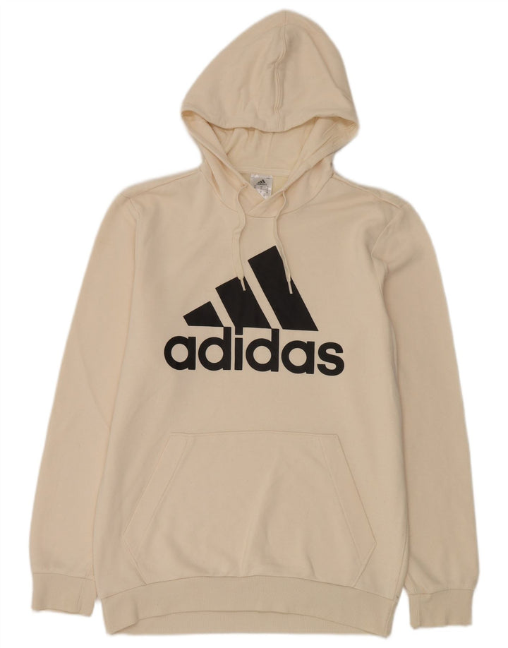 Męska bluza z kapturem Adidas Graphic Medium Off White Cotton