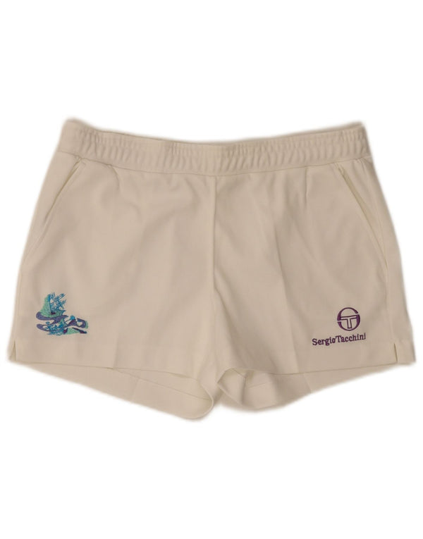 Damskie spodenki sportowe Sergio Tacchini IT 50 XL, biały poliester