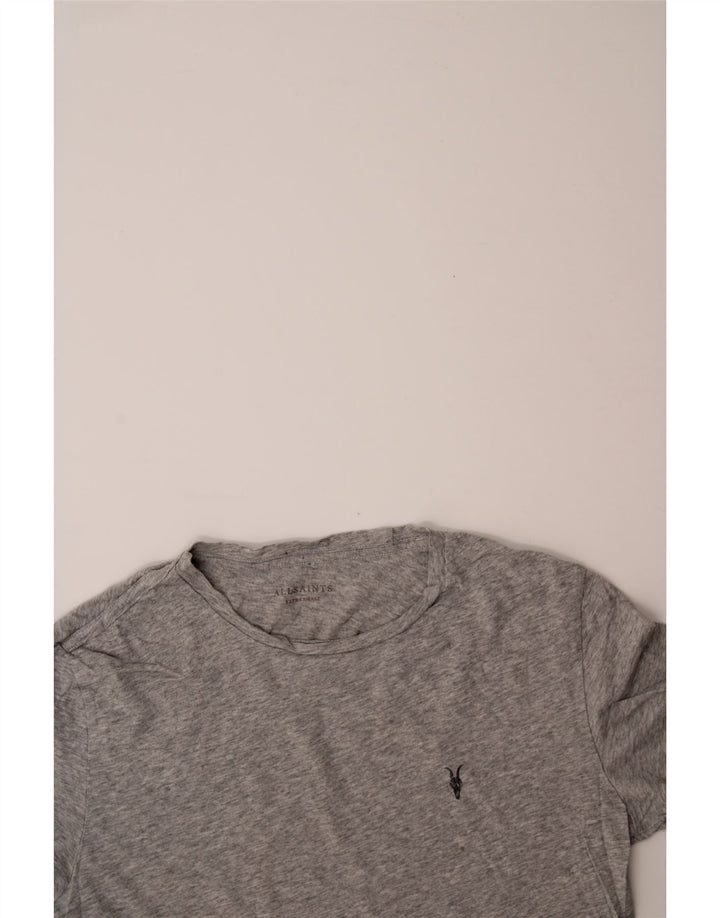 ALL SAINTS Mens T-Shirt Top XS Grey Cotton Vintage All Saints and Second-Hand All Saints from Messina Hembry 