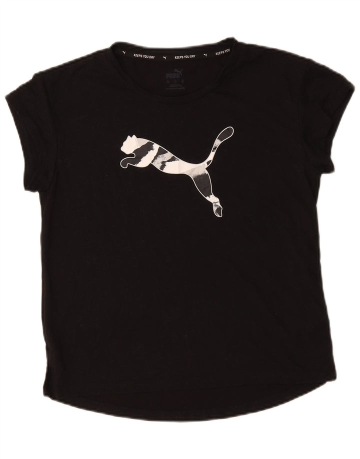 Damska koszulka oversize z grafiką Puma Top UK 6 XS, czarny poliester