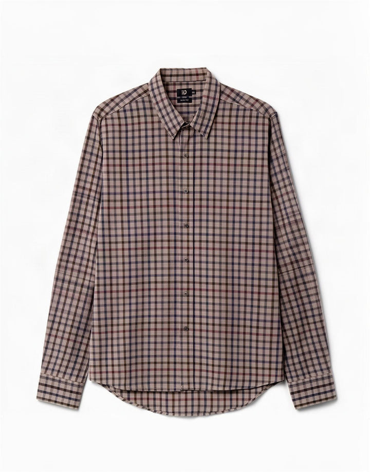 Koszula męska slim fit firmy Dack 2XL, bawełniana, szara krata