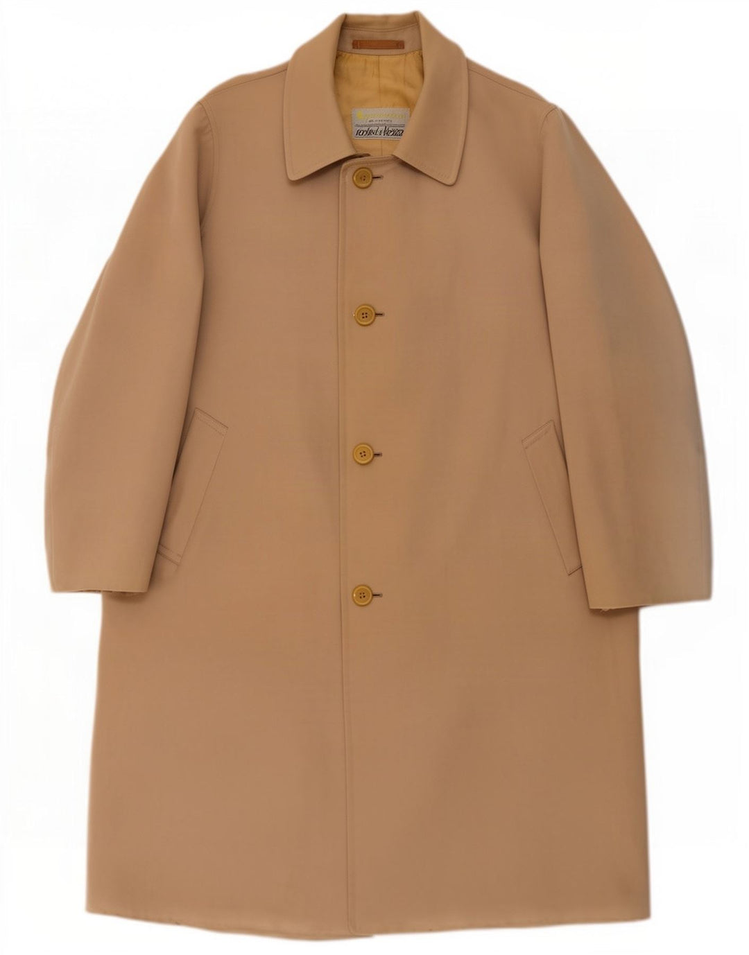 Płaszcz męski Aquascutum UK 38 Średni beżowy dziewiczy wełna