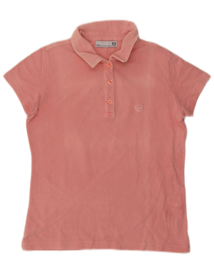 Damska koszulka polo SERGIO TACCHINI UK 12, średnia, różowa, bawełniana