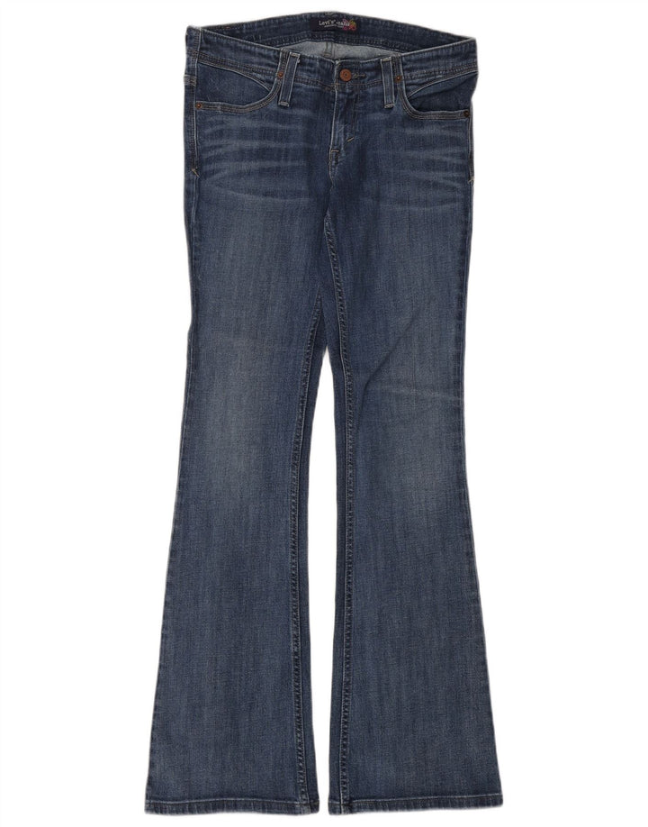Damskie jeansy rozkloszowane Levi's US 7 Medium W30 L34 Niebieska bawełna