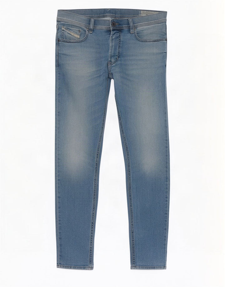 Diesel Męskie Tepphar Carrot Slim Jeans W32 L30 Niebieskie bawełniane
