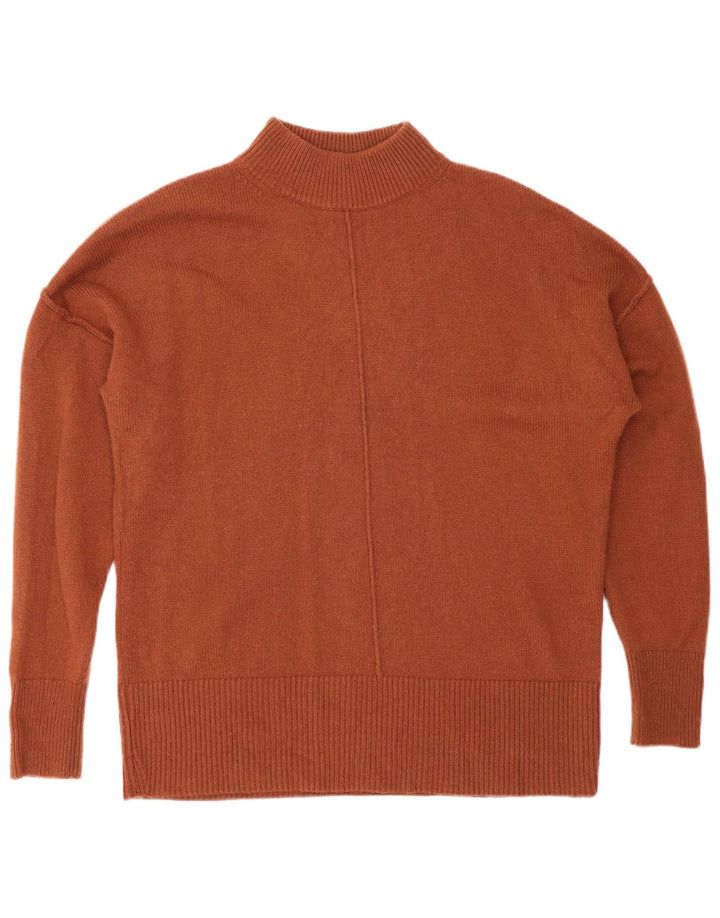 Męski sweter z golfem Hugo Boss, średni brązowy kaszmir