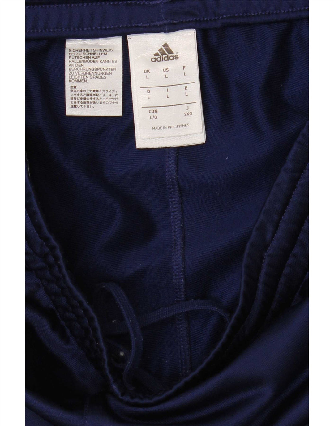 Adidas Męskie Spodnie Dresowe Joggery Duże Granatowe Poliester