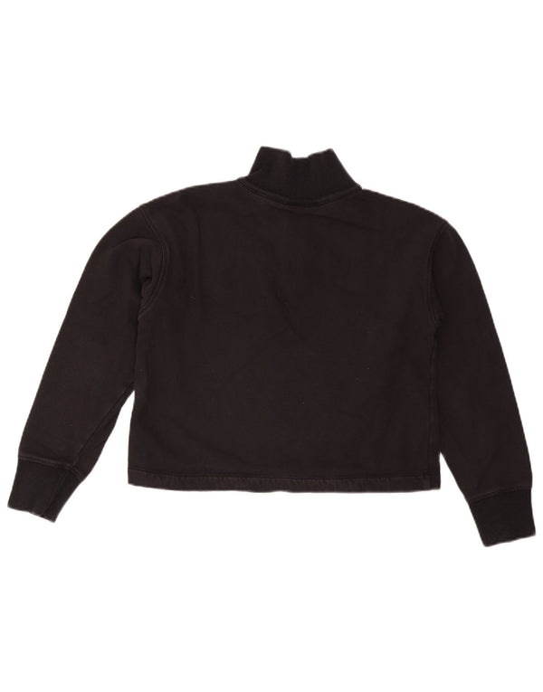 Damska bluza typu oversize CHAMPION z zamkiem błyskawicznym i dekoltem UK 6 XS w kolorze czarnym