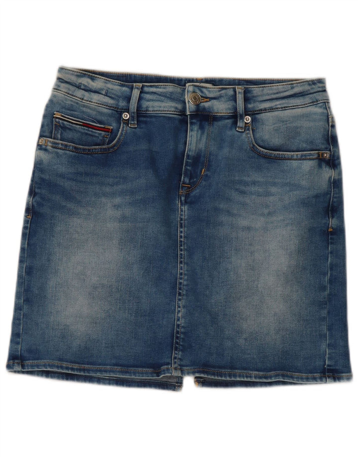 Damska mini spódniczka jeansowa Tommy Hilfiger W29 Średnioniebieska bawełna